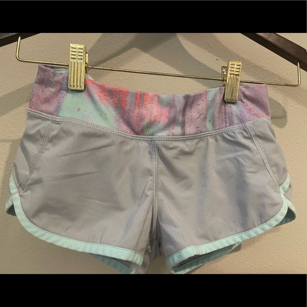 Ivivva shorts, grey & light blue, good condition